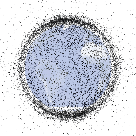 space junk and satellites